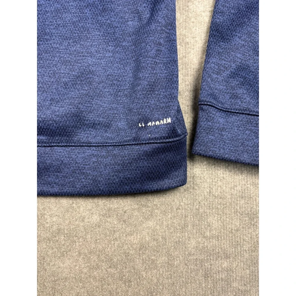 Adidas Colby Trojans Baseball Climalite Hoodie Size L Blue Heather Pullover